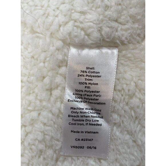 Talbots Faux Fur Lined Fleece Vest – Size Large - Picture 8 of 9